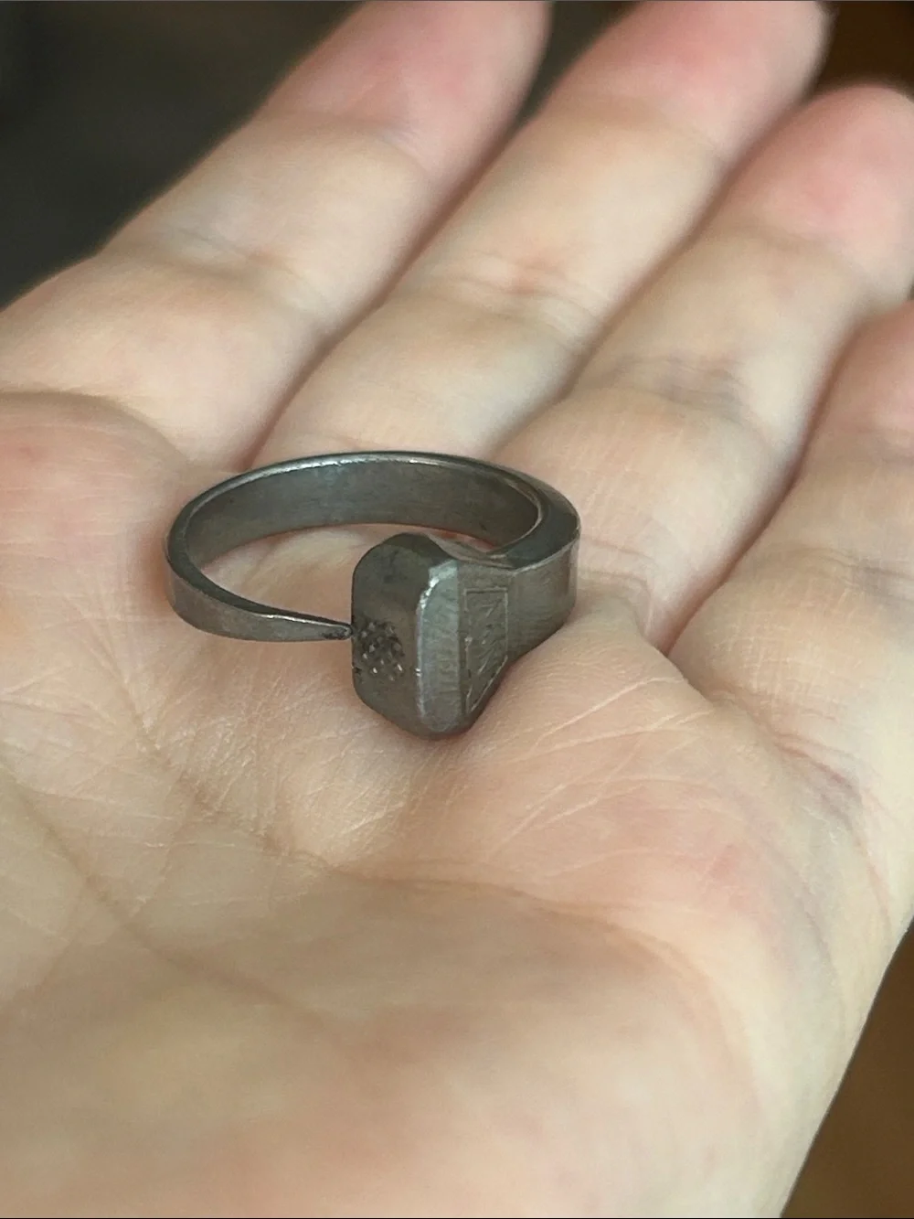 Antique/Vintage Prairie Diamond Northwestern Horse Nail Ring
